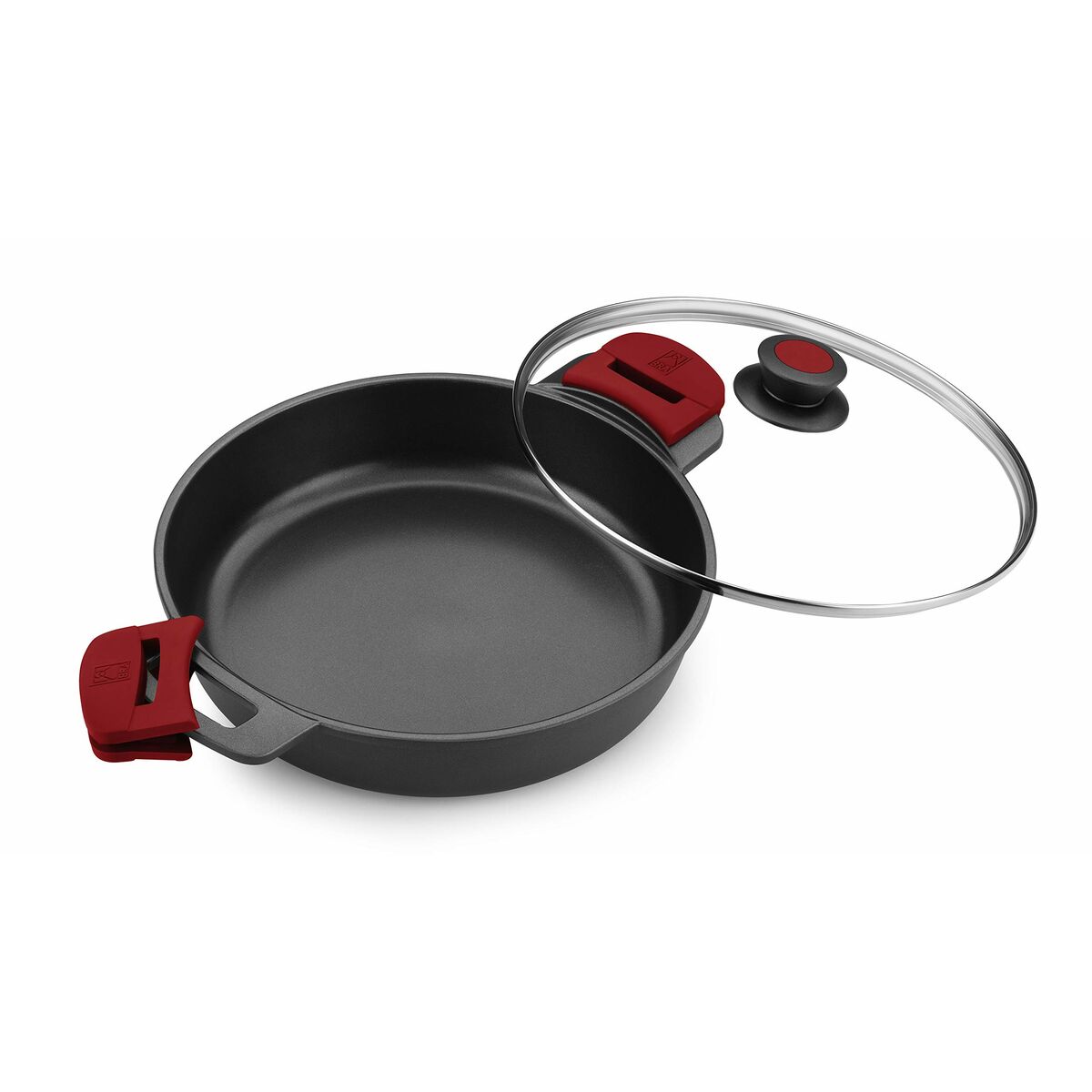 Casserole avec Couvercle en Verre BRA A410532 Rouge 5 L